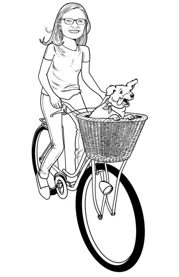 Chica en bici
